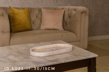 صحن حجر بيضاوي 30/15 سم